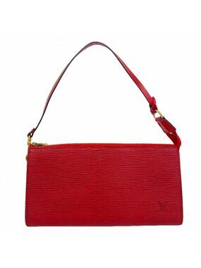 Louis Vuitton Pouch Epi Pochette Castilian Red
